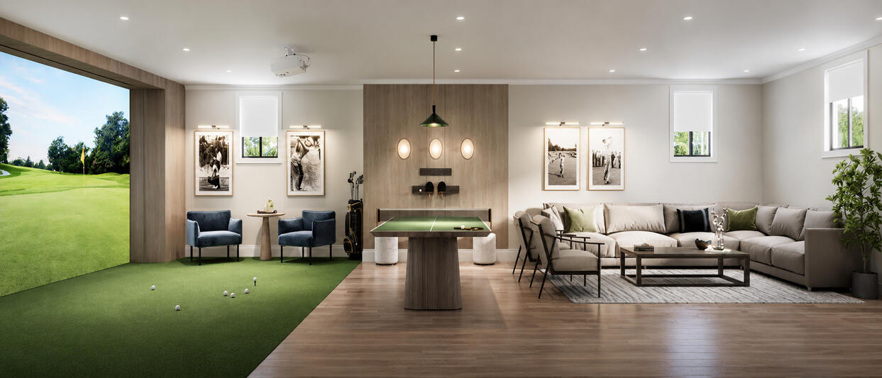 The Legacy Millcroft in Burlington by Hallett Homes party room The Legacy Millcroft in Burlington by Hallett Homes party room